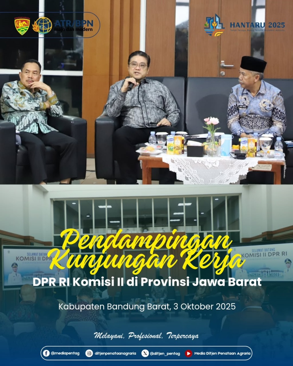 Pendampingan Kunjungan Kerja DPR RI Komisi II di Provinsi Jawa Barat