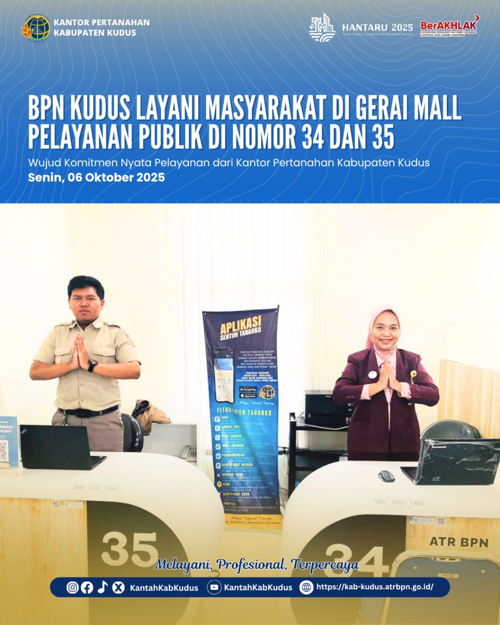 BPN Kudus Layani Masyarakat pada Gerai MPP Kudus