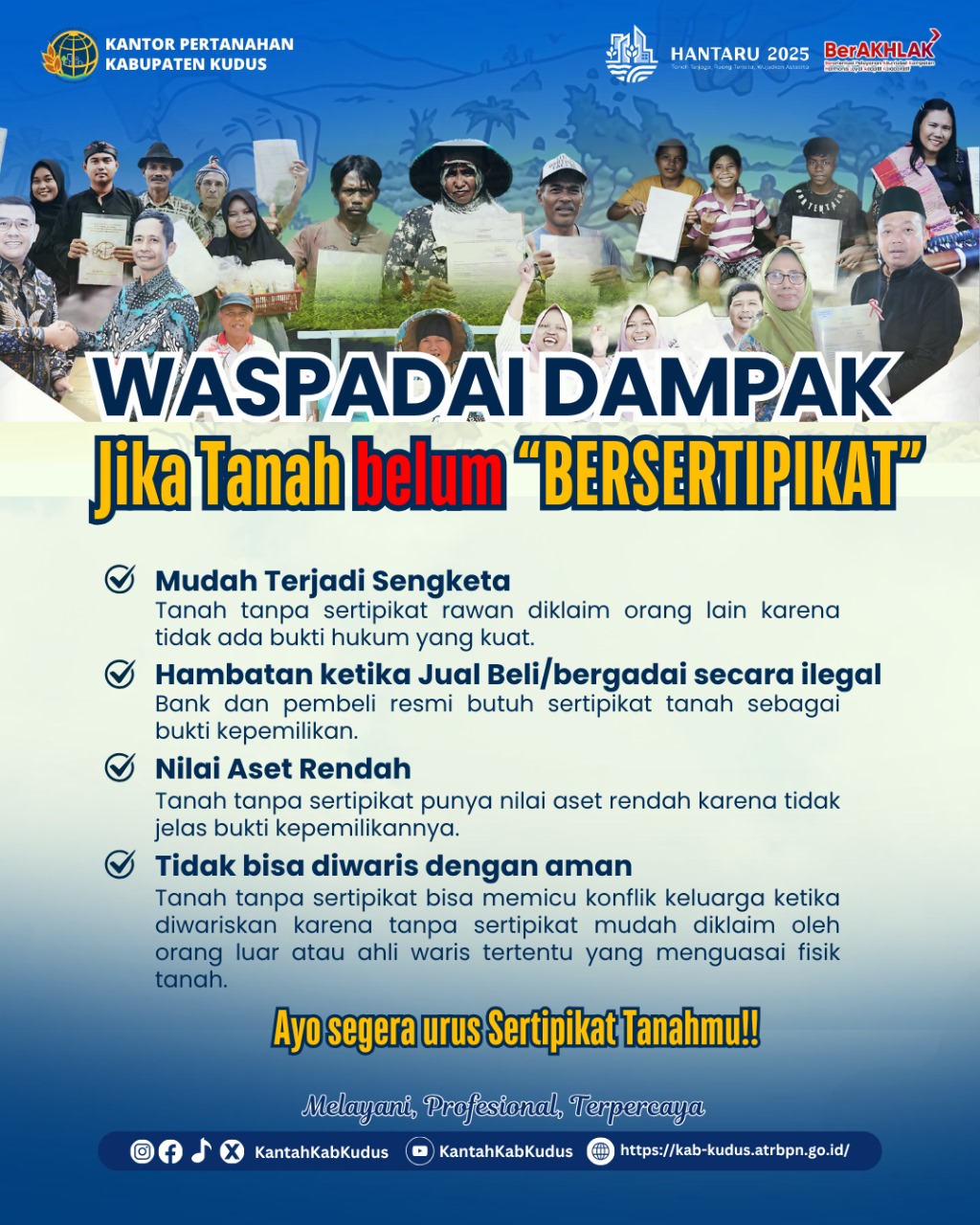 Waspadai Dampak Jika Tanah Belum Bersertipikat!
