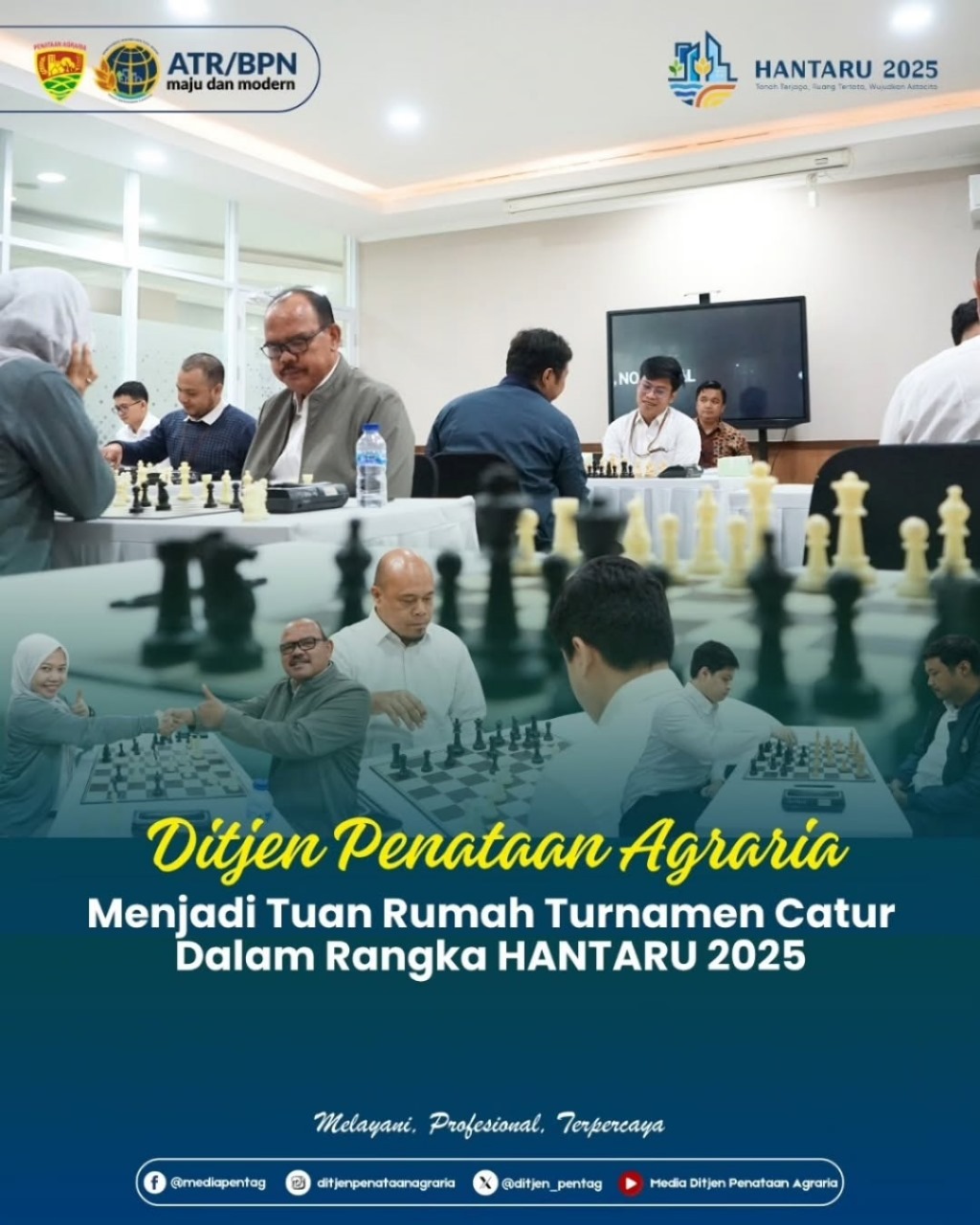 Ditjen Penataan Agraria Menjadi Tuan Rumah Turnamen Catur Dalam Rangka HANTARU 2025