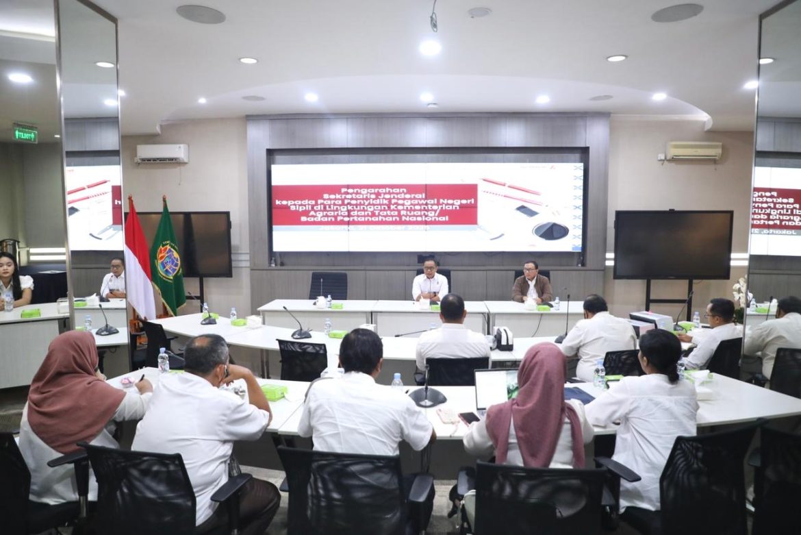 Pertemuan Perdana, Sekjen ATR/BPN Harapkan Peran Penyidik PNS dalam Penegakan Hukum Internal