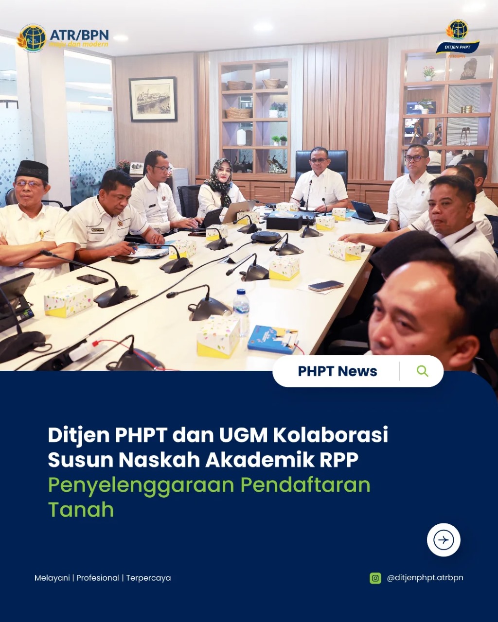 Ditjen PHPT dan UGM Kolaborasi Susun Naskah Akademik RPP Penyelenggaraan Pendaftaran Tanah