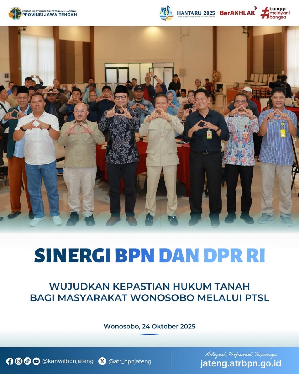 Sinergi BPN dan DPR RI Wujudkan Kepastian Hukum Tanah Bagi Masyarakat Wonosobo Melalui PTSL