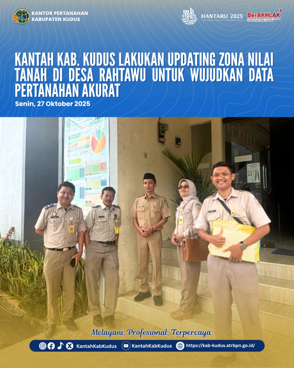 Kantor Pertanahan Kabupaten Kudus Lakukan Updating Zona Nilai Tanah di Desa Rahtawu Untuk Wujudkan Data Pertanahan Akurat