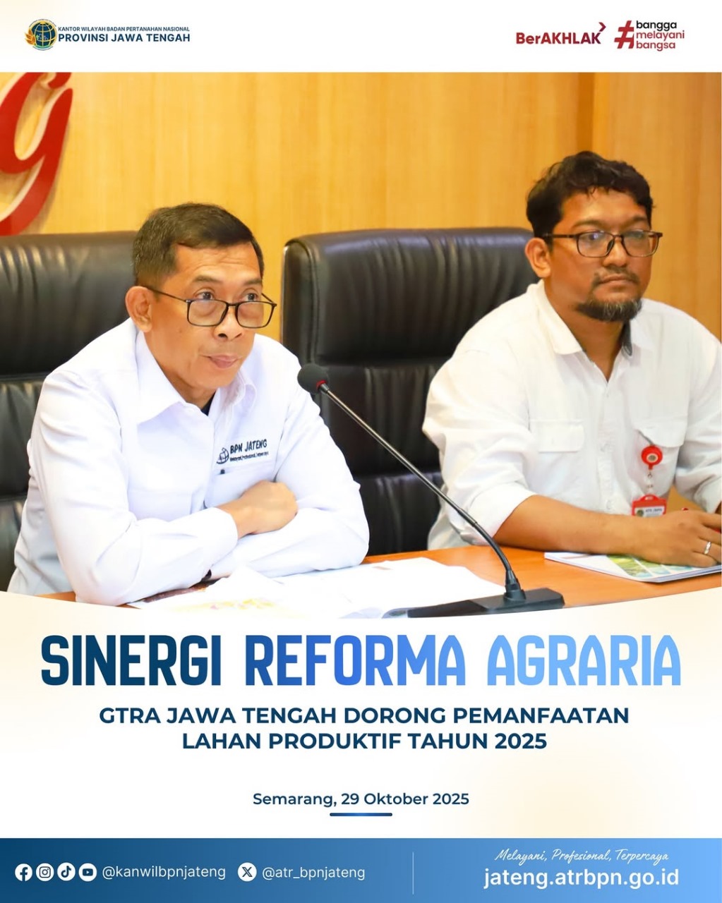 Sinergi Reforma Agraria, GTRA Jawa Tengah dorong Pemanfaatan Lahan Produktif Tahun 2025