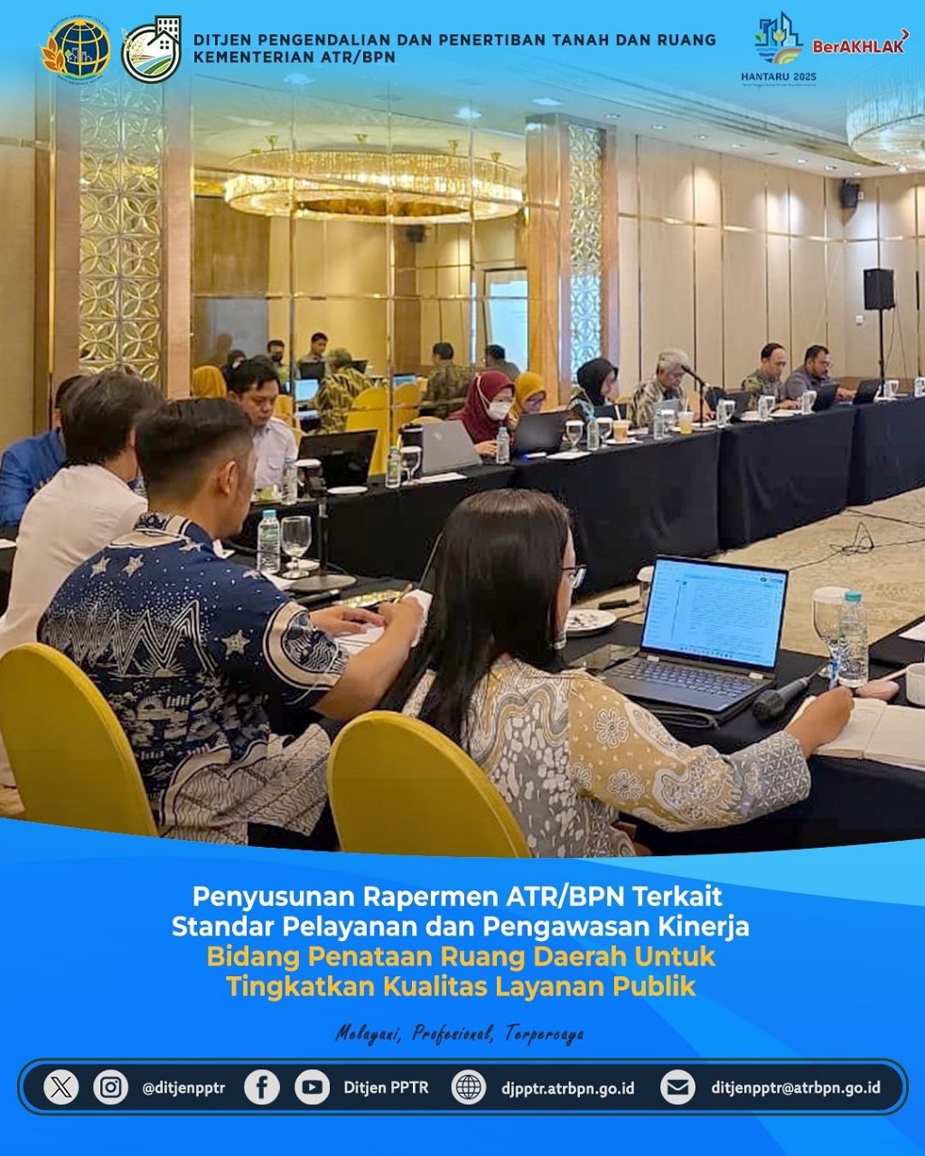 Penyusunan Rapermen ATR/BPN Terkait Standar Pelayanan dan Pengawasan Kinerja Bidang Penataan Ruang