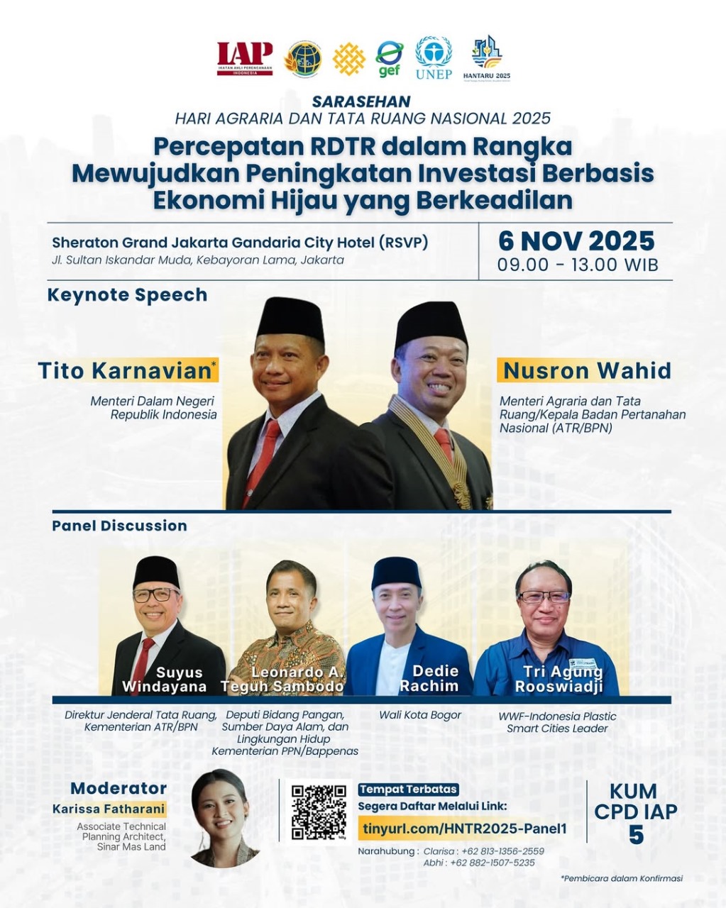 Sarasehan HANTARU 2025: Mewujudkan Tata Ruang Menuju Ekonomi Hijau yang Berkeadilan dan Berkelanjutan