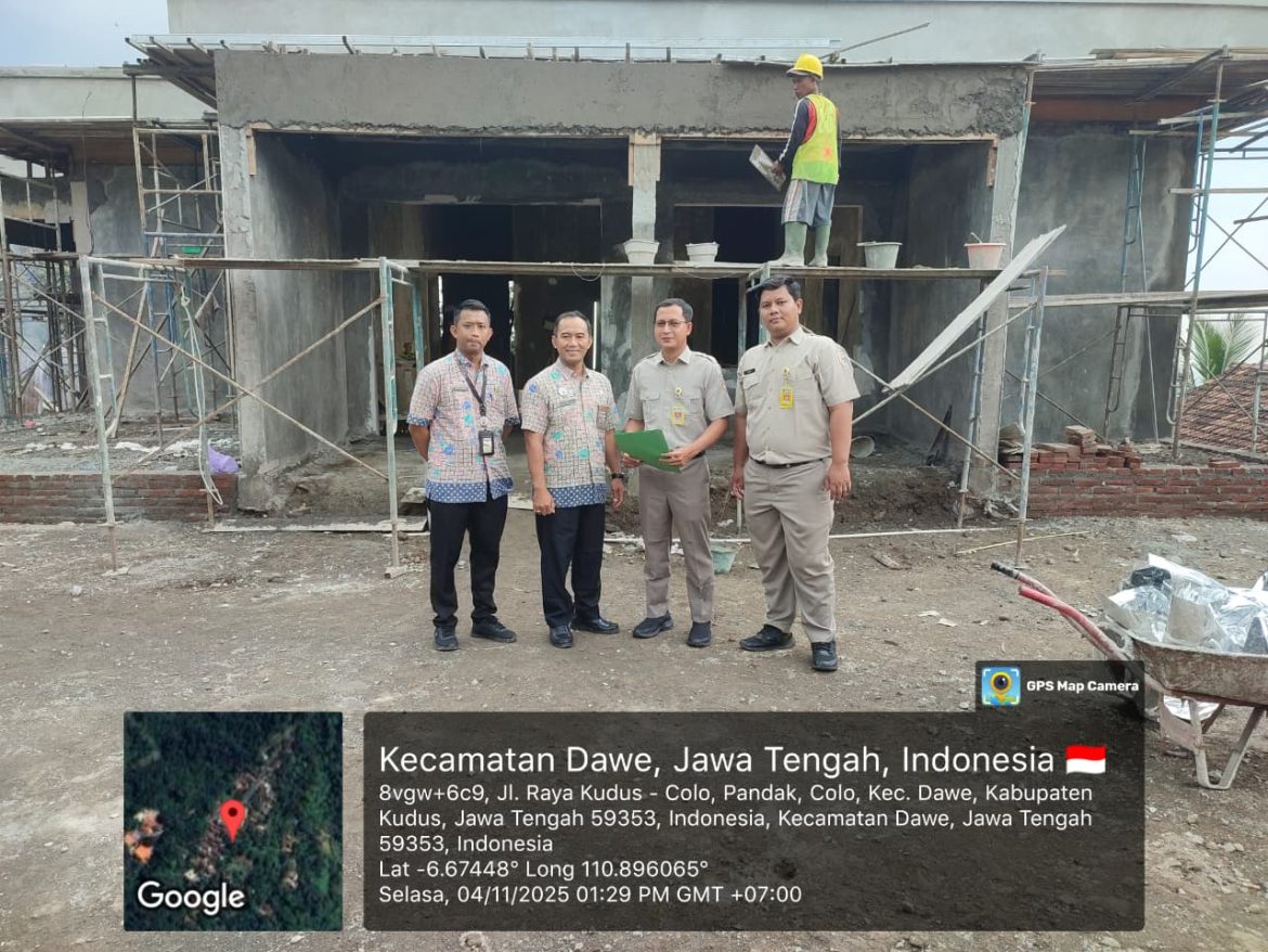 Kantor Pertanahan Kabupaten Kudus Laksanakan Cek Lapang Berkas PTP Non Berusaha Puskesmas Pembantu Desa Colo