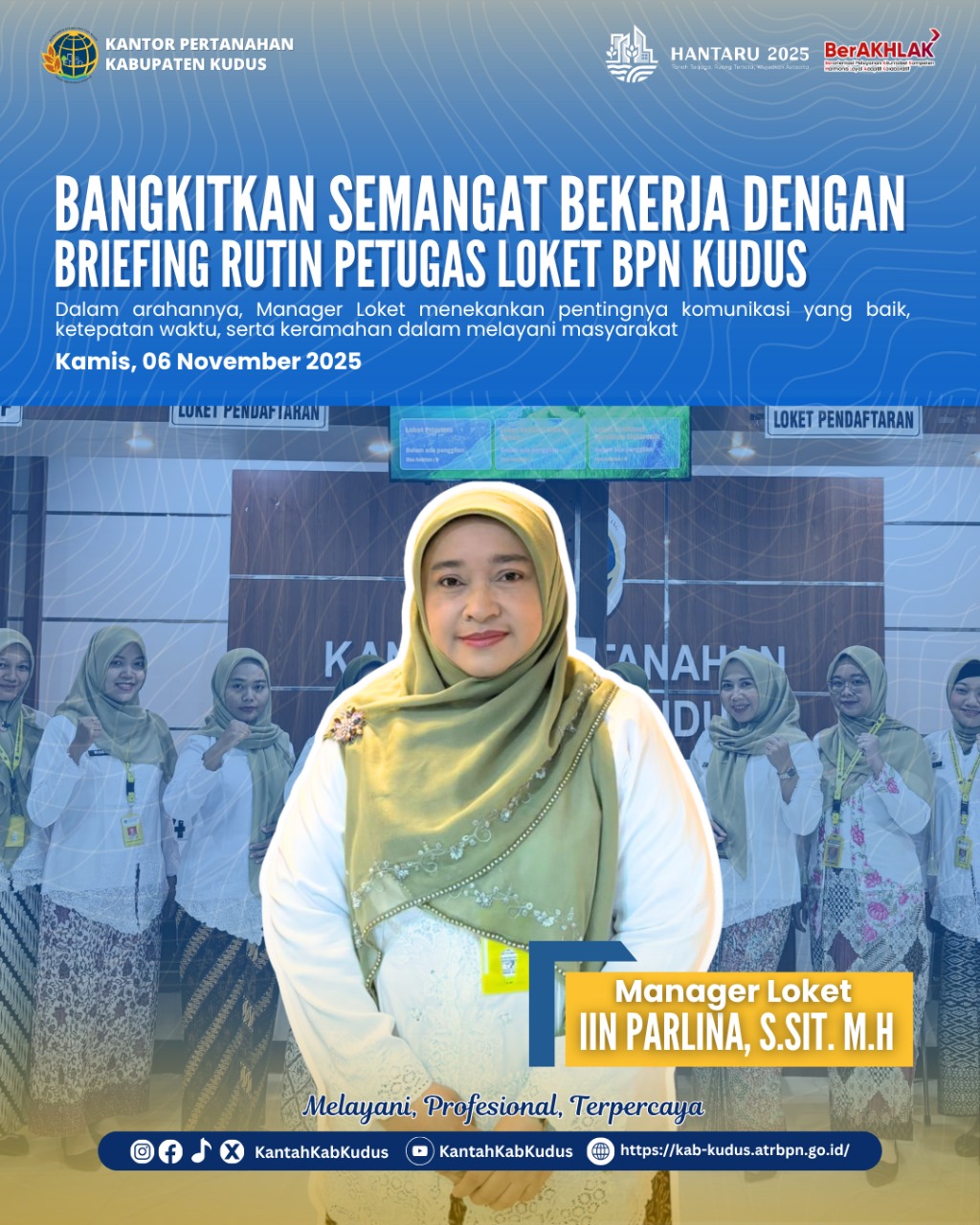 Manager Loket Laksanakan Briefing Pagi untuk Peningkatan Kedisiplinan, Koordinasi, dan Mutu Layanan kepada Masyarakat