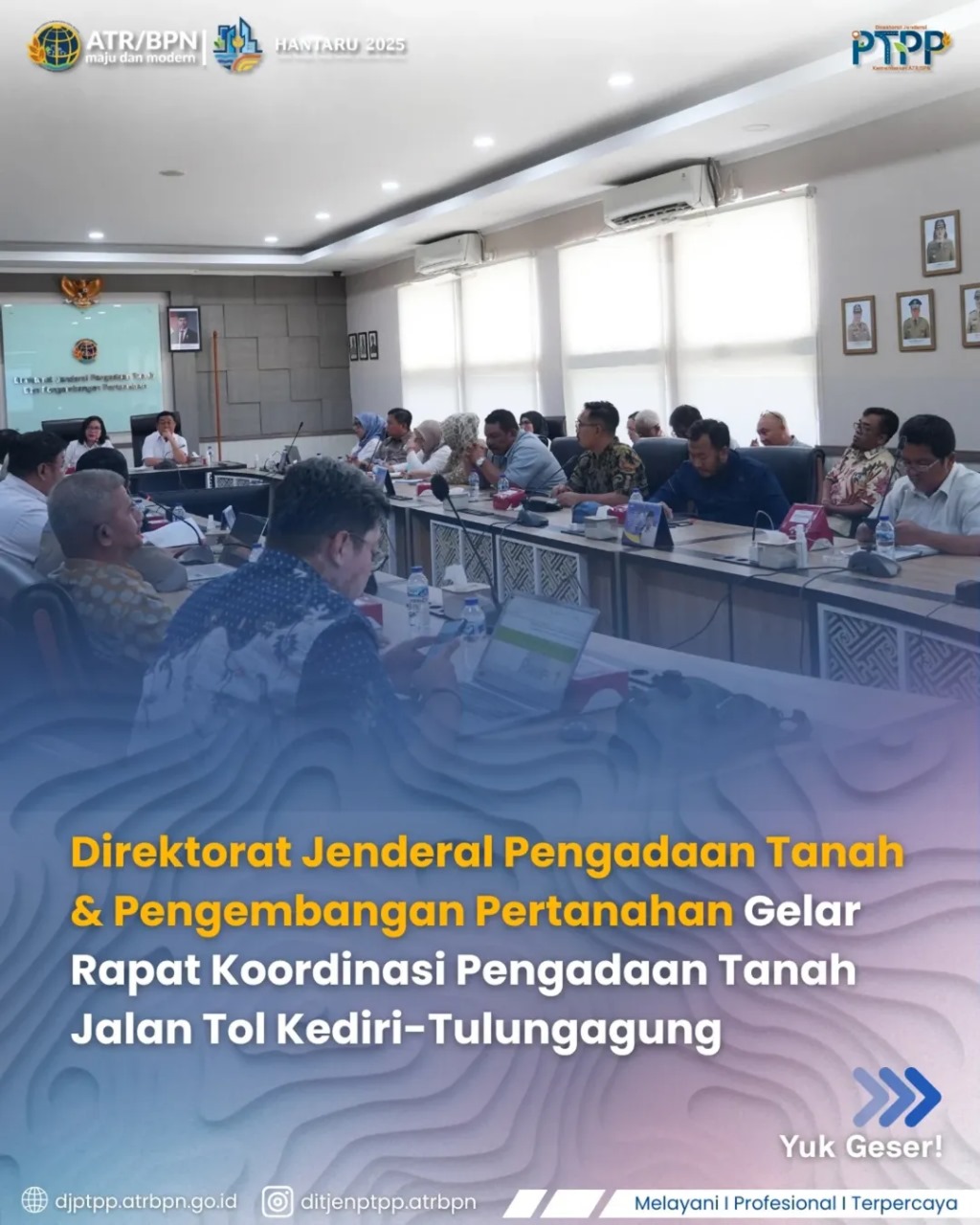 Direktorat Jenderal PTPP Fasilitasi dan Koordinasi Penyelesaian Pengadaan Tanah Tol Kediri-Tulungagung