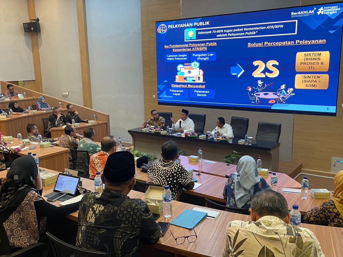 Kantor Pertanahan Kabupaten Kudus mengikuti Kegiatan Monev yang dipimpin langsung oleh Menteri ATR/Kepala BPN Nusron Wahid