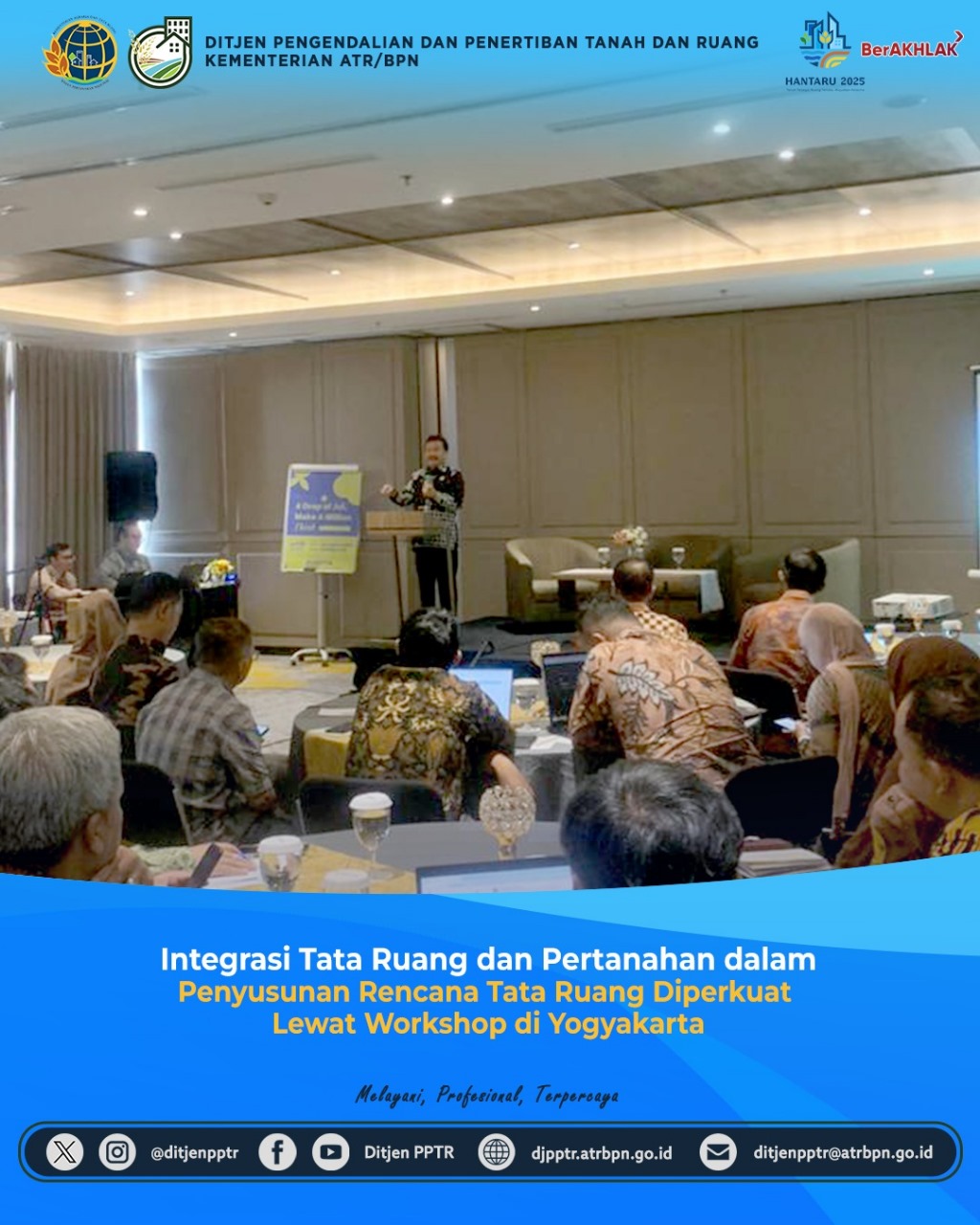 Integrasi Tata Ruang dan Pertanahan dalam Penyusunan Rencana Tata Ruang Diperkuat Lewat Workshop di Yogyakarta