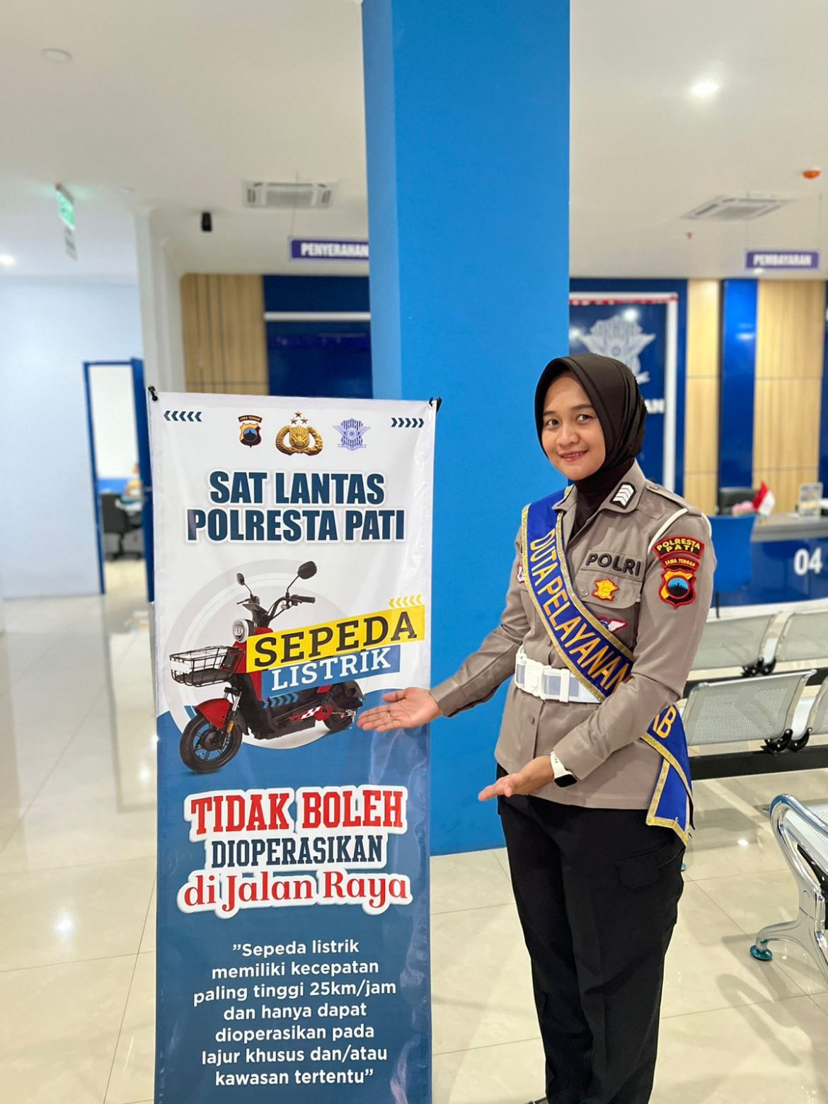 Polantas Polresta Pati Himbau Larangan Sepeda Listrik Masuk Ke Jalan Raya, Berbahaya