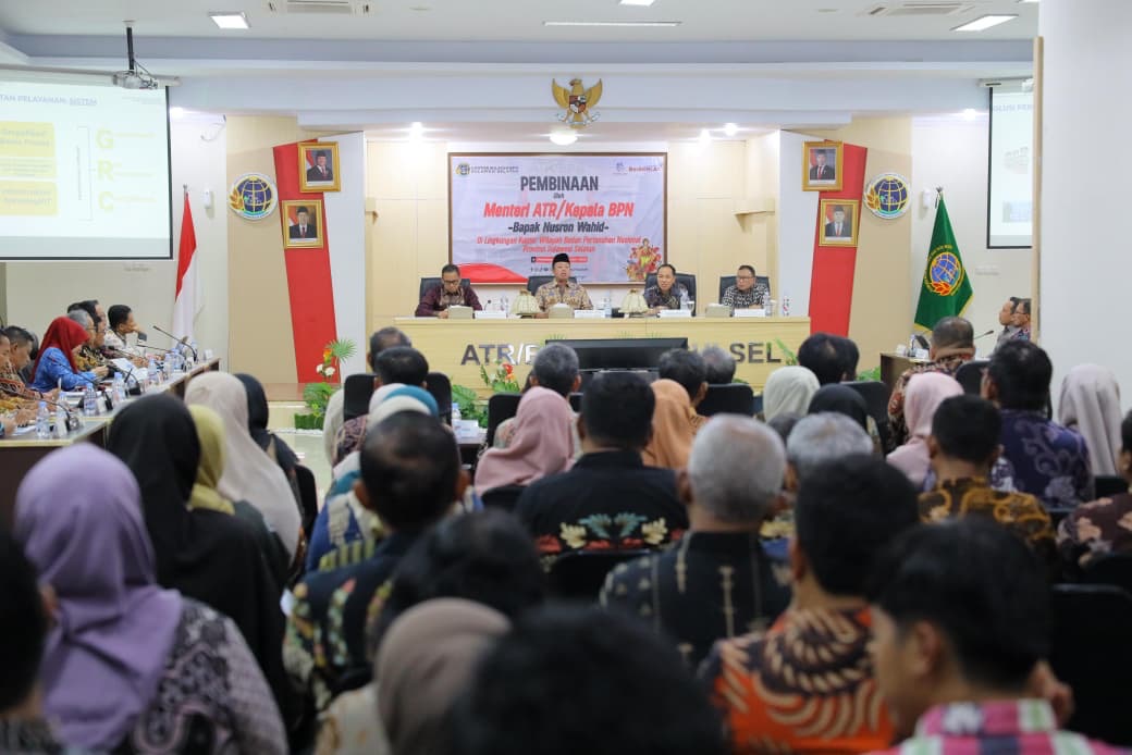 Beri Pengarahan di Kanwil BPN Provinsi Sulsel, Menteri Nusron: Tegas Jalankan Prinsip dan Luwes dalam Melayani