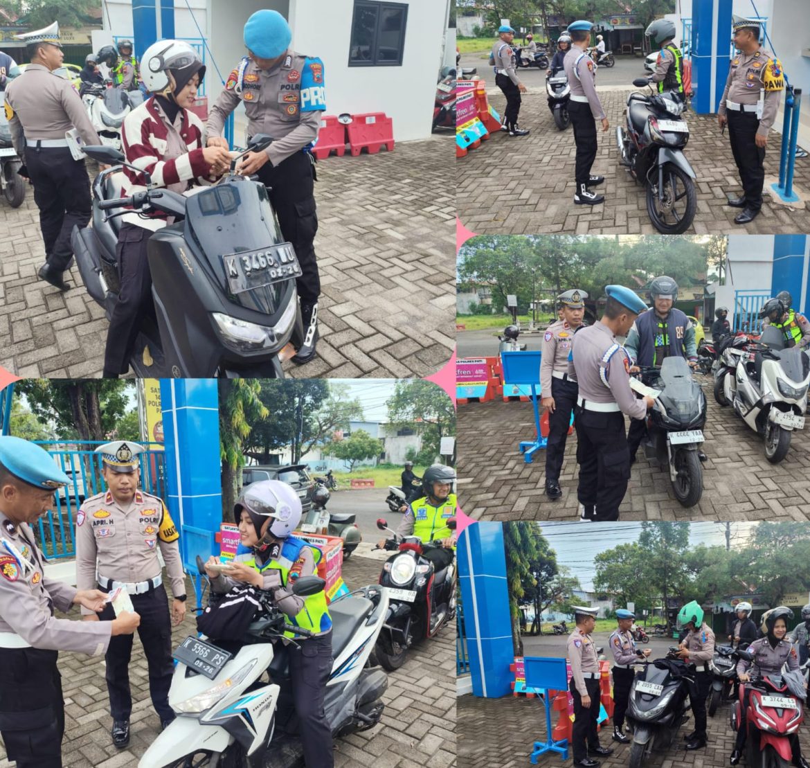 Propam dan Gakkum Lakukan Gaktiplin Terpadu terhadap Personel Satlantas Polresta Pati