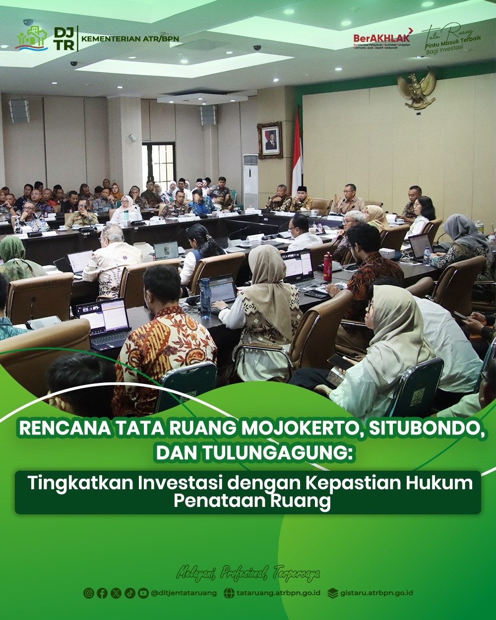 Rencana Tata Ruang Mojokerto, Situbondo dan Tulungagung, Tingkatkan Investasi dengan Kepastian Hukum Penataan Ruang