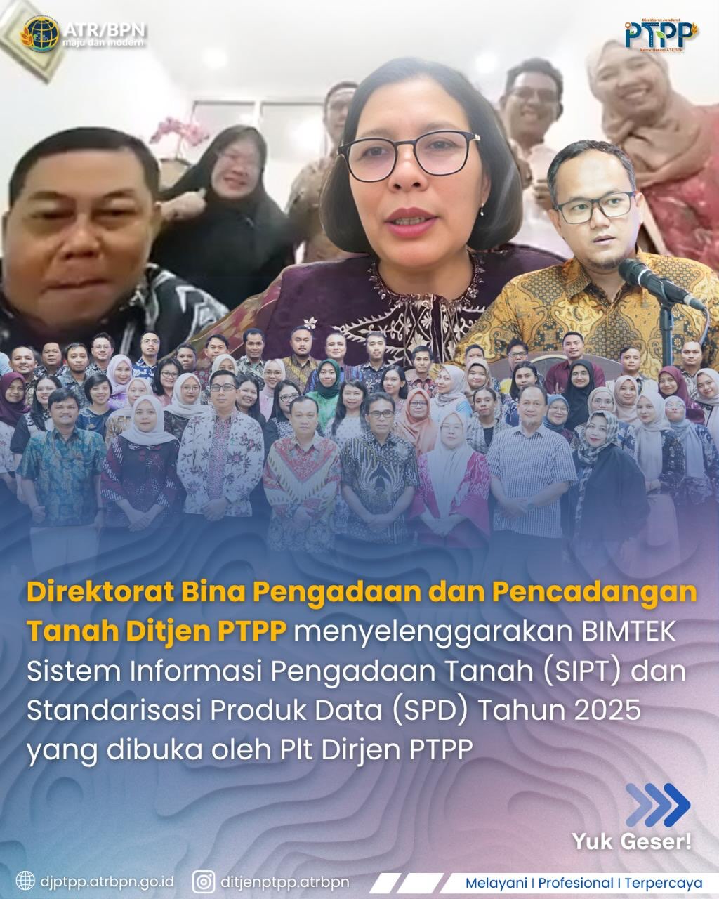 Direktorat Bina Pengadaan dan Pencadangan Tanah Ditjen PTPP Menyelenggarkaan BIMTEK SIPT dan SPD