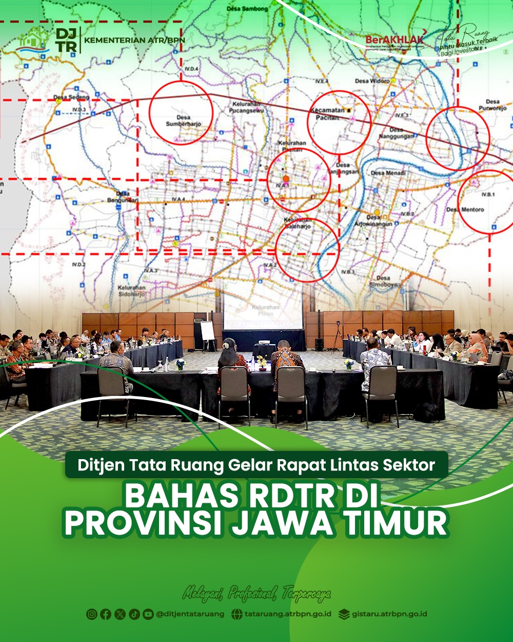 Ditjen Tata Ruang Gelar Rapat Lintas Sektor Bahas RDTR di Provinsi Jawa Timur