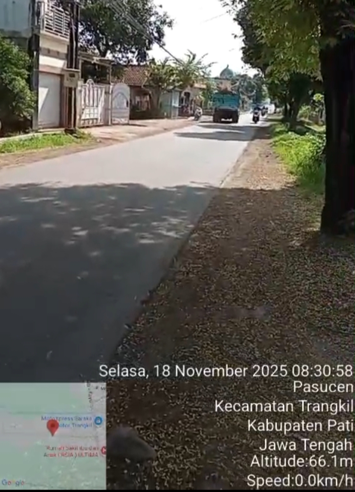 Dump Truk Tanah Hurug Bersiliweran Di Trangkil, Diduga Tambang Terpasang Pol PP Line Dibuka