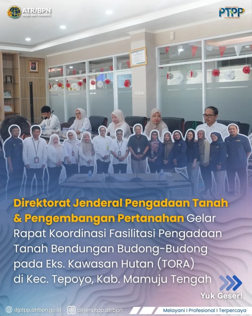 Direktorat Jenderal Pengadaan Tanah dan Pengembangan Pertanahan Gelar Rakor Koordinasi Fasilitasi Pengadaan Tanah Bendungan Budong-Budong pada Eks. Kawasan Hutan (TORA)