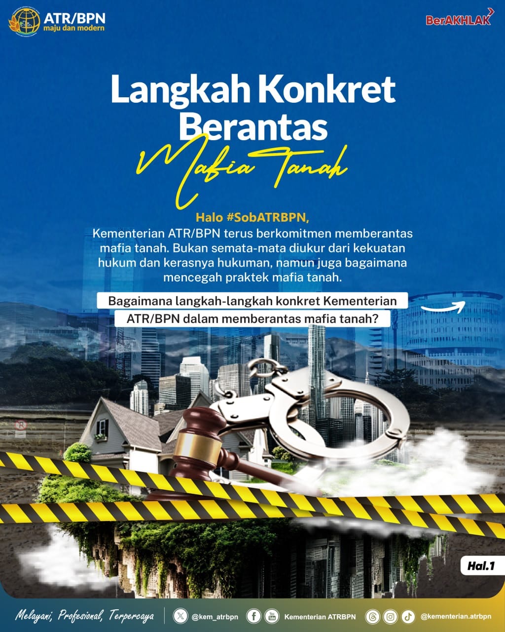Kementerian ATR/BPN Perkuat Komitmen Berantas Mafia Tanah Demi Kepastian Hukum dan Perlindungan Hak Masyarakat