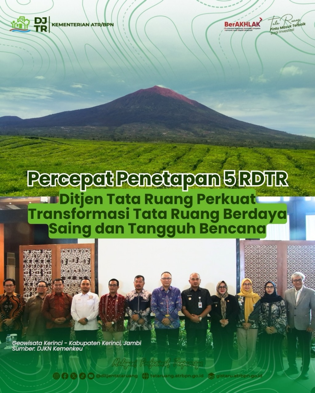 Percepat Penetapan 5 RDTR Ditjen Tata Ruang Perkuat Transformasi Tata Ruang Berdaya Saing dan Tangguh Bencana