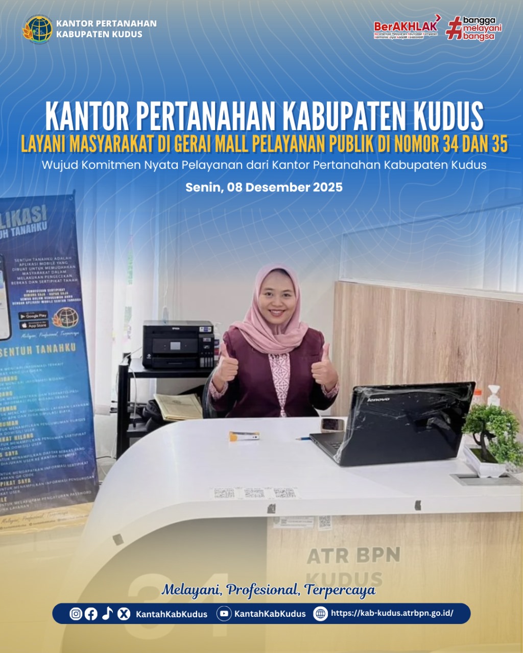 Mall Pelayanan Publik Kantor Petranahan Kabupaten Kudus Petugas Siap di Hari Senin dan Kamis