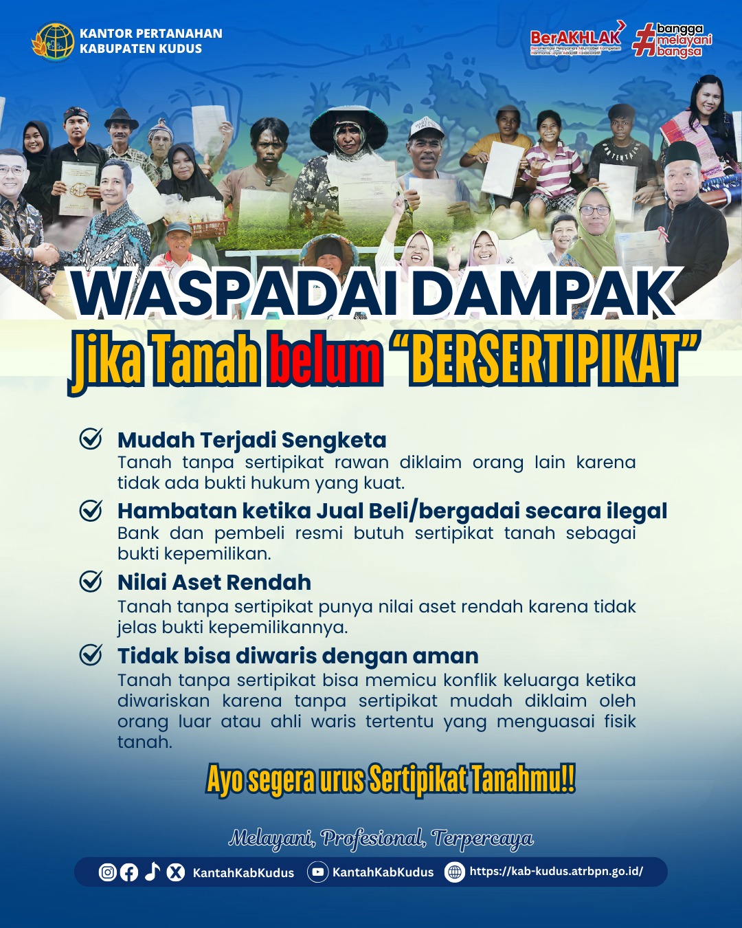 Waspadai Dampak Jika Tanah Anda Belum Bersertipikat!