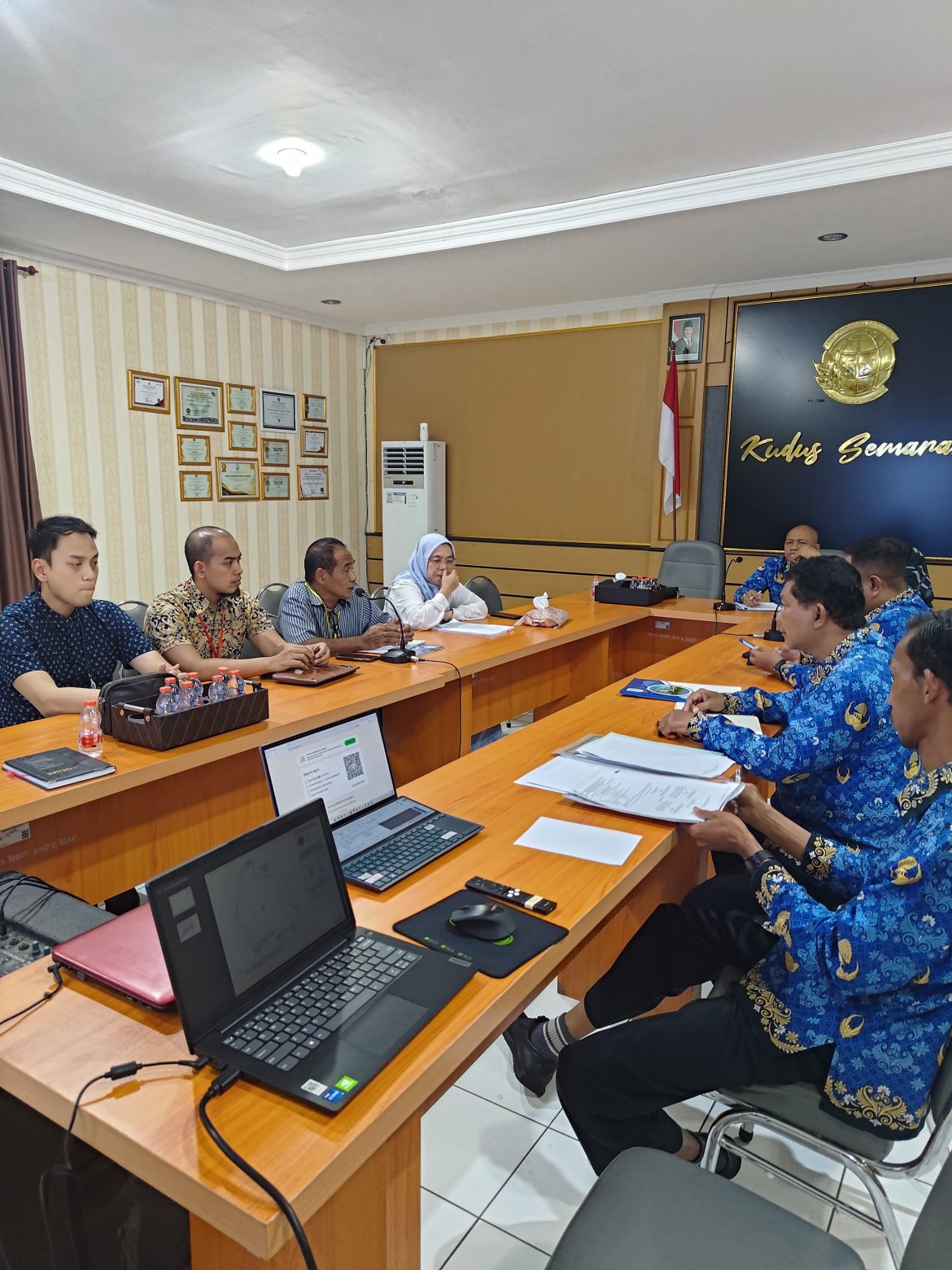 Kantor Pertanahan Kabupaten Kudus Menyelenggarakan Rapat Klarifikasi Permohonan Validasi bidang tanah Hak Guna Bangunan (HGB) atas nama Universitas Muria Kudus