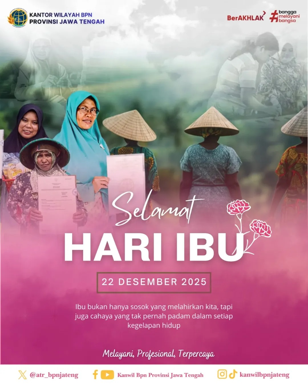 Kanwil BPN Provinsi Jawa Tengah Peringati Hari Ibu Tahun 2025