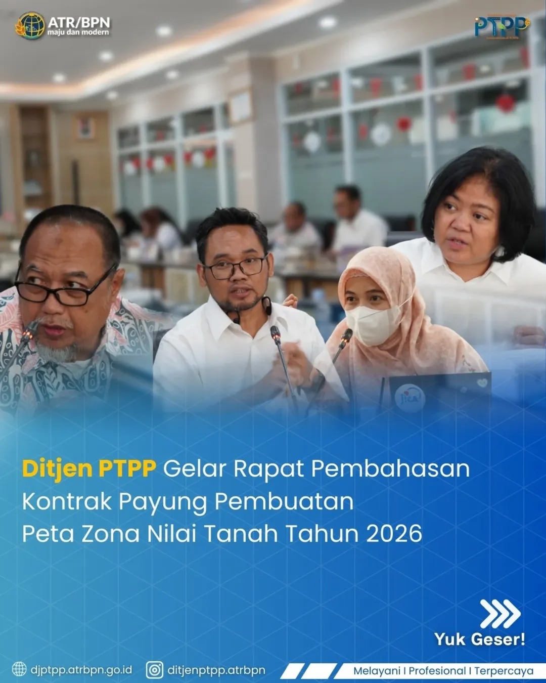 Ditjen PTPP Gelar Rapat Pembahasan Kontrak Payung Pembuatan Peta Zona Nilai Tanah Tahun 2025