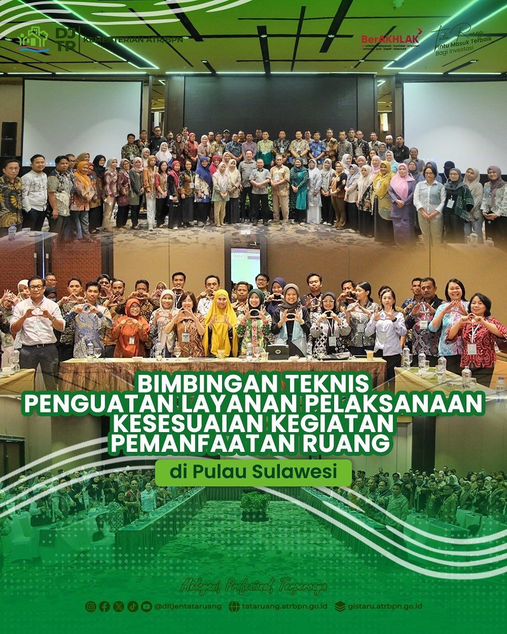 Ditjen Tata Ruang Selenggarakan Bimtek Penguatan Layanan KKPR di Pulau Sulawesi