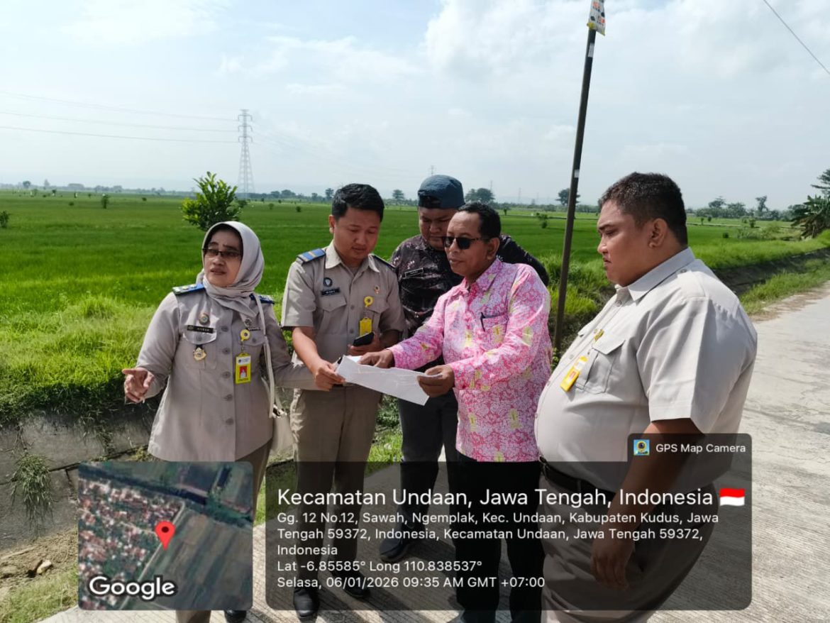 Seksi Pengadaan Tanah dan Pengembangan kantor Pertanahan Kabupaten Kudus Laksanakan Survei Lapang Pembaruan Peta ZNT Tahun 2026