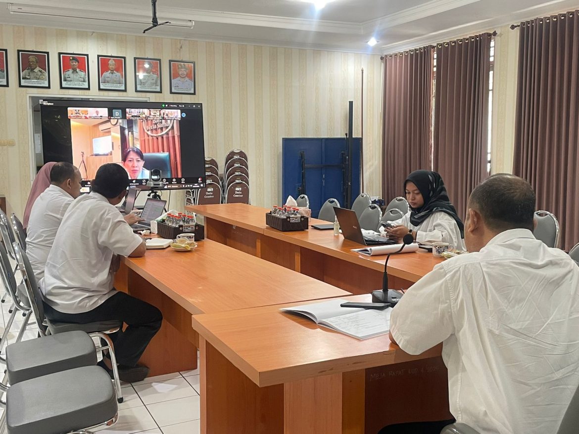 Kepala Kantor Pertanahan Kabupaten Kudus Ikuti Rapat Daring Koordinasi Kegiatan KKN Penanganan KW 4.5.6 Jawa Tengah