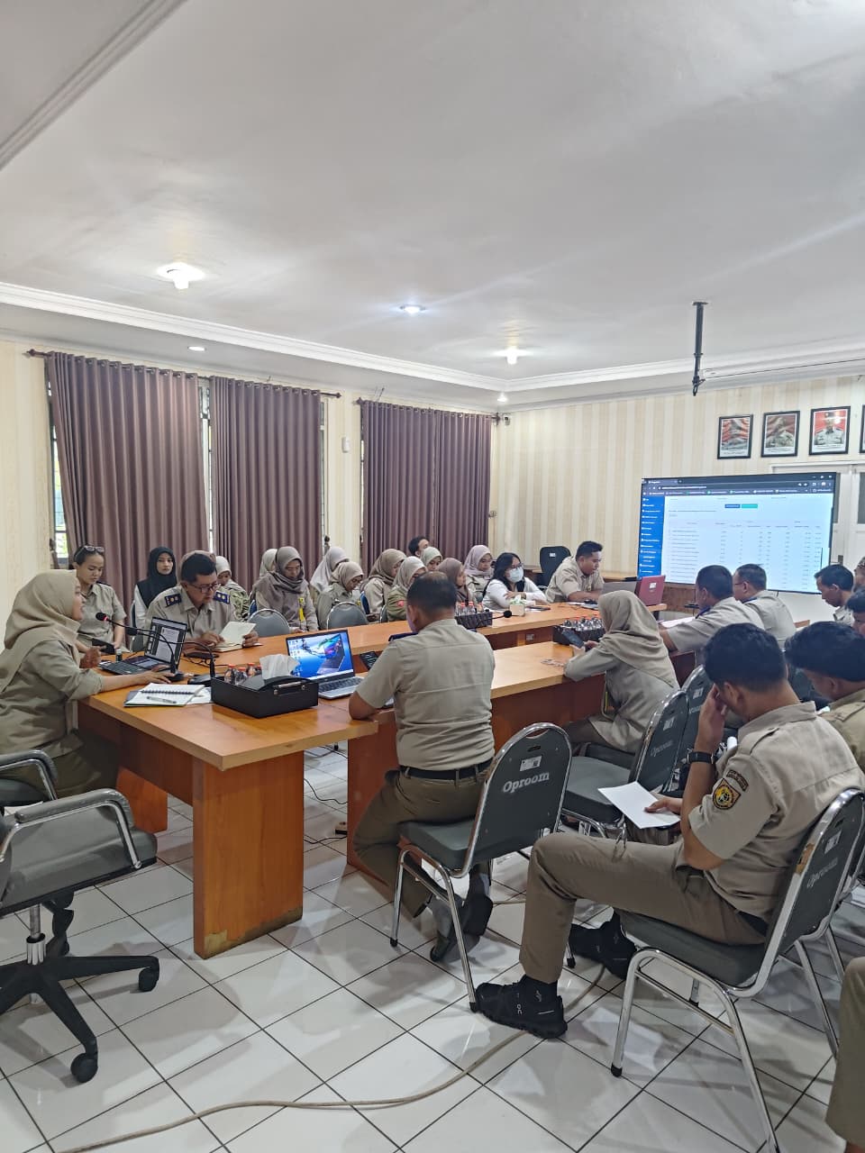 Kasi Survei dan Pemetaan Pimpin Rapat Monev Pembinaan Percepatan PDDM