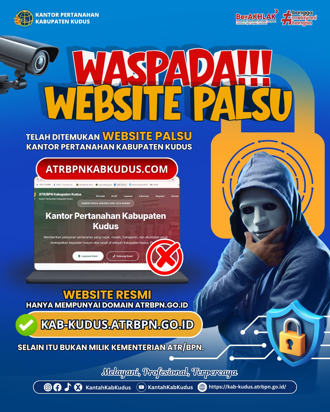 Waspada Website Palsu Kantor Pertanahan Kabupaten Kudus