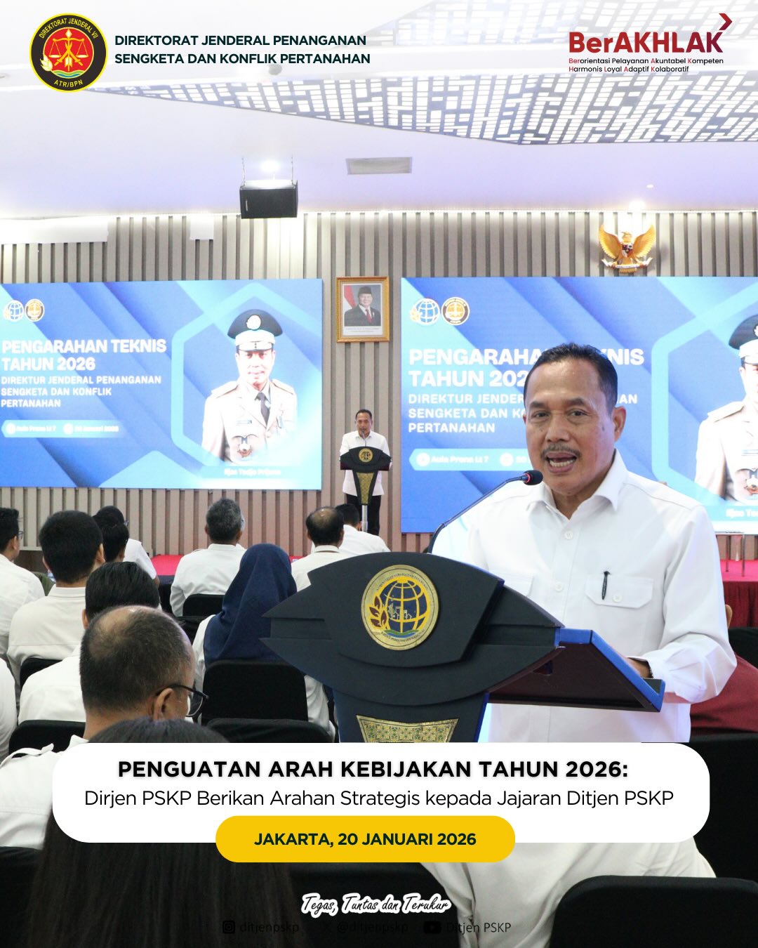 Dirjen PSKP Berikan Arahan Strategis Penguatan Penanganan Sengketa dan Konflik Pertanahan