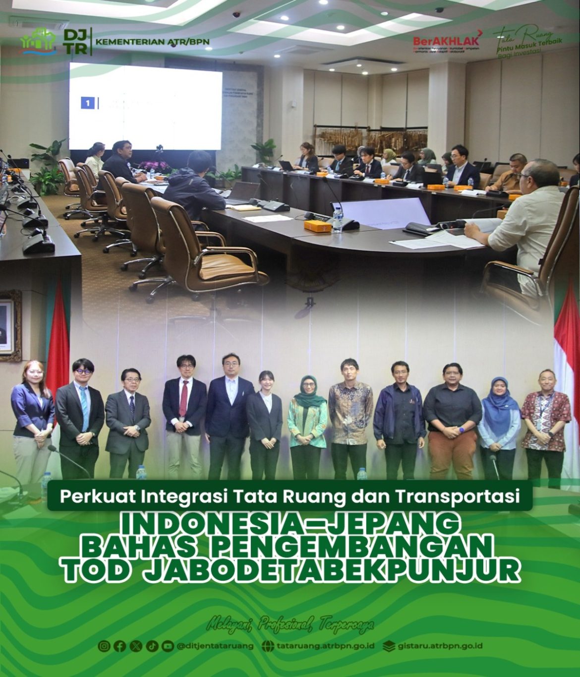 Perkuat Integrasi Tata Ruang dan Transportasi Indonesia-Jepang Bahas TOD JABODETABEK Punjur