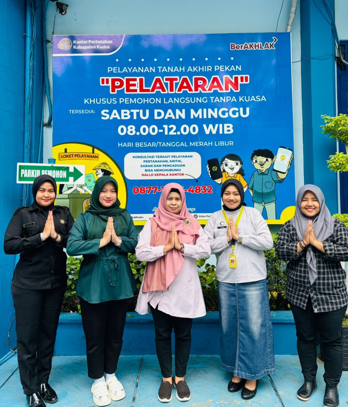 PELATARAN: Pelayanan Tanah Akhir Pekan di Kantor Pertanahan Kabupaten Kudus untuk Masyarakat pada Minggu, 01 Februari 2026