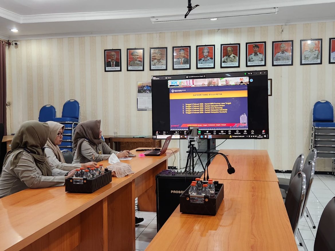 Kantor Pertanahan Kabupaten Kudus Ikuti Entry Meeting Pemeriksaan BPK Secara Daring