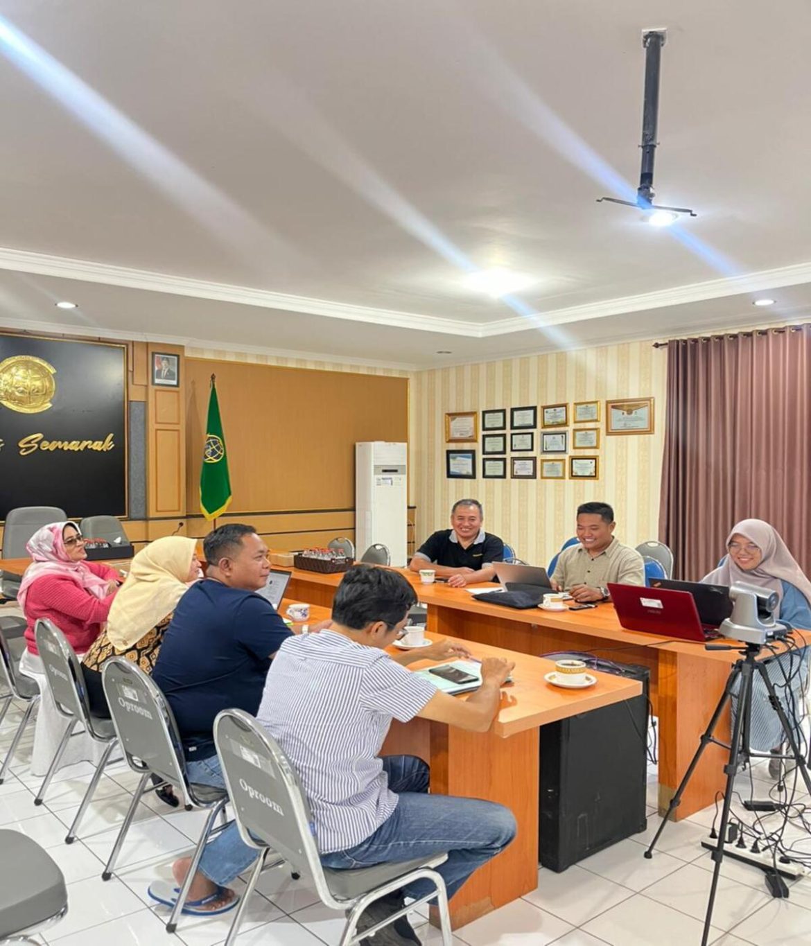 Kantor Pertanahan Kabupaten Kudus Ikuti Monitoring dan Evaluasi Kinerja Bersama Kanwil BPN Jawa Tengah