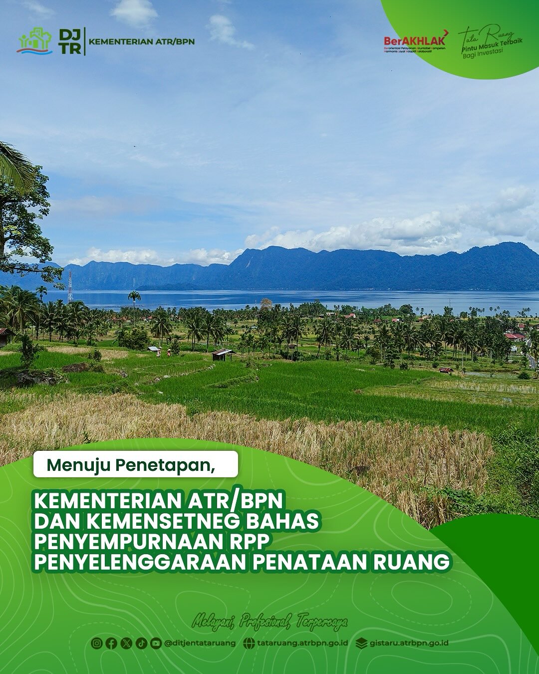 Kementerian ATR/BPN dan Kemensetneg Bahas Penyempurnaan RPP Penyelenggaraan Penataan Ruang