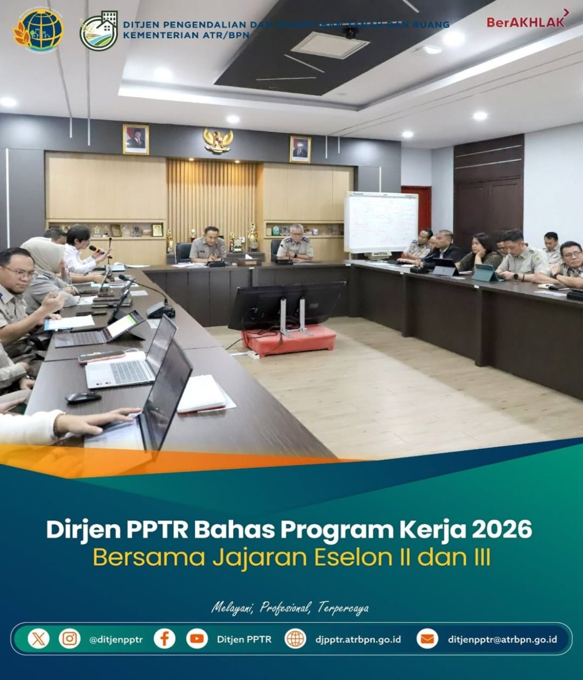 Dirjen PPTR Bahas Program Kerja 2026 Bersama Jajaran Eselon II dan III