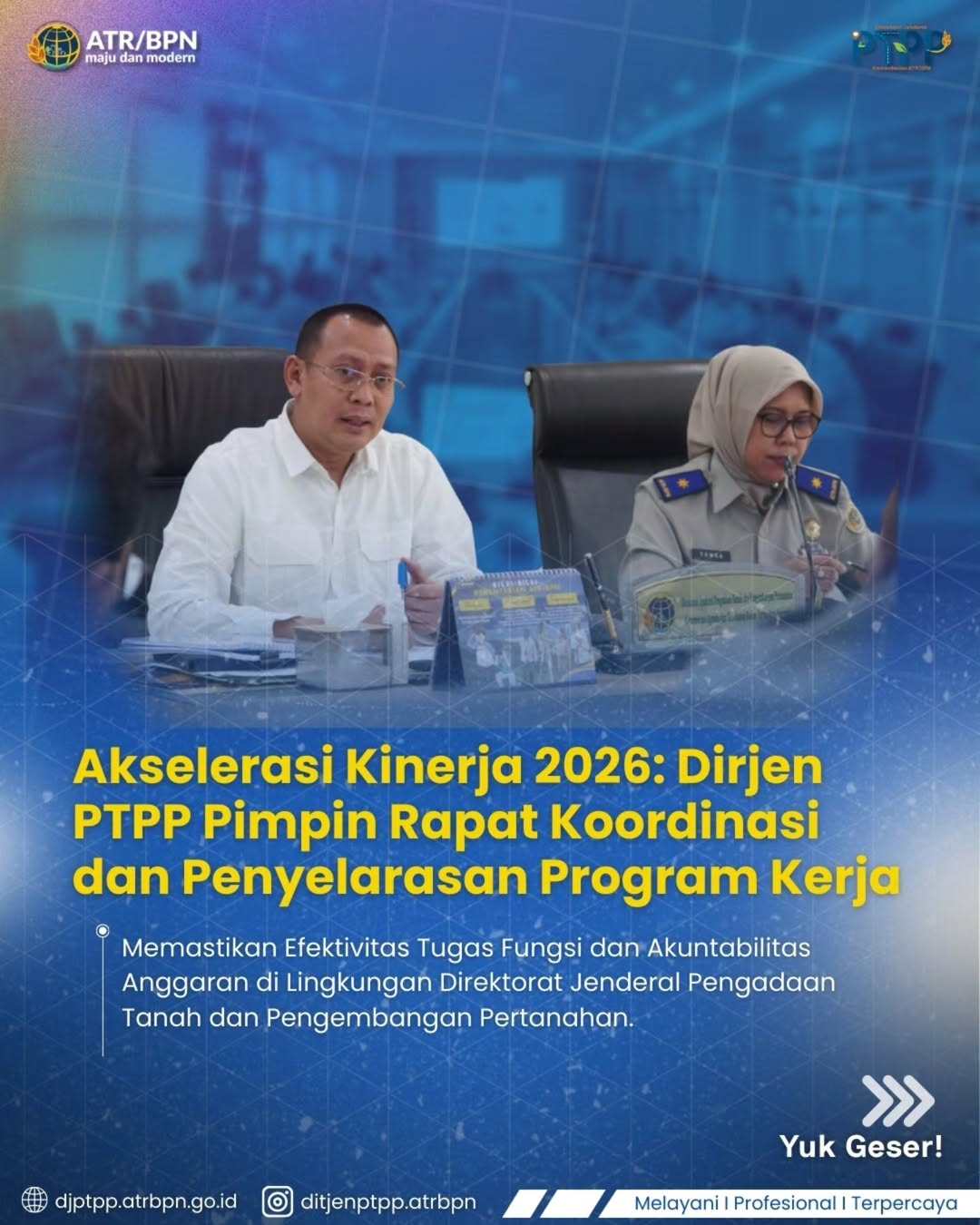 Akselerasi Kinerja 2026, Dirjen PTPP Pimpin Rapat Koordinasi dan Penyelarasan Program Kerja