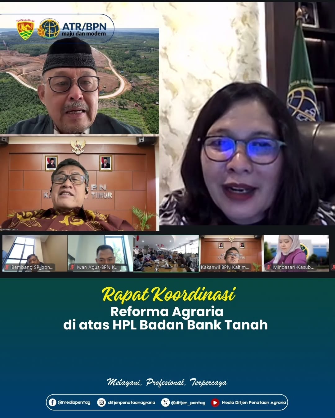Rapat Koordinasi Reforma Agraria di atas HPL Badan Bak Tanah
