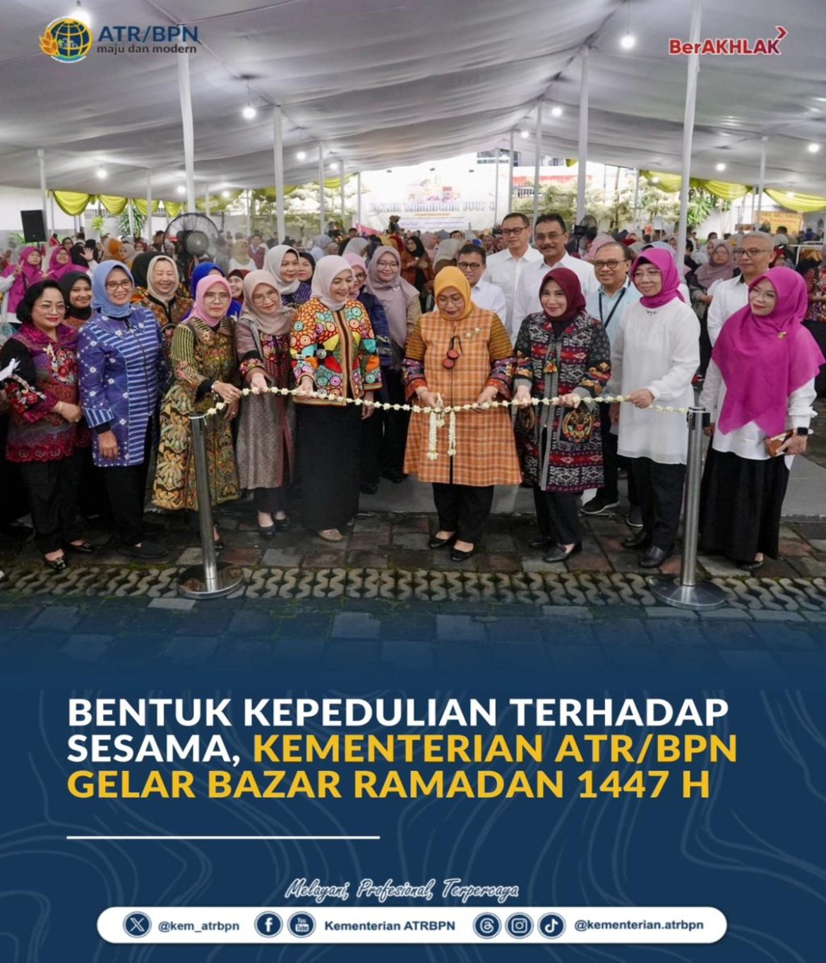 Bentuk Kepedulian terhadap Sesama, Kementerian ATR/BPN Gelar Bazar Ramadan 1447 H