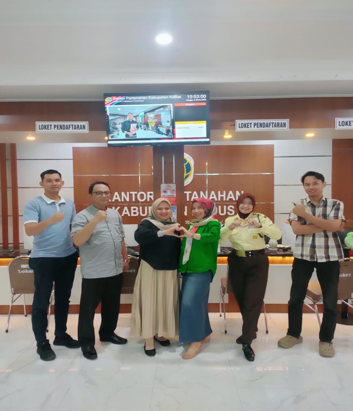 Kantor Pertanahan (Kantah) Kabupaten Kudus yang membuka Pelayanan Tanah Akhir Pekan (PELATARAN)