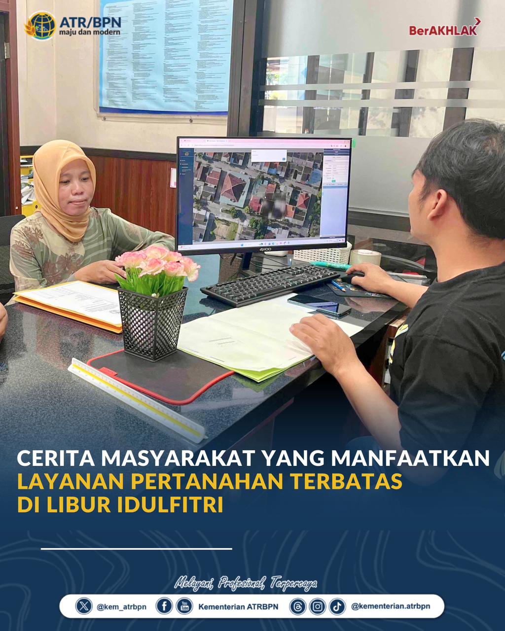 Cerita Masyarakat yang Manfaatkan Layanan Pertanahan Terbatas di Libur Idulfitri