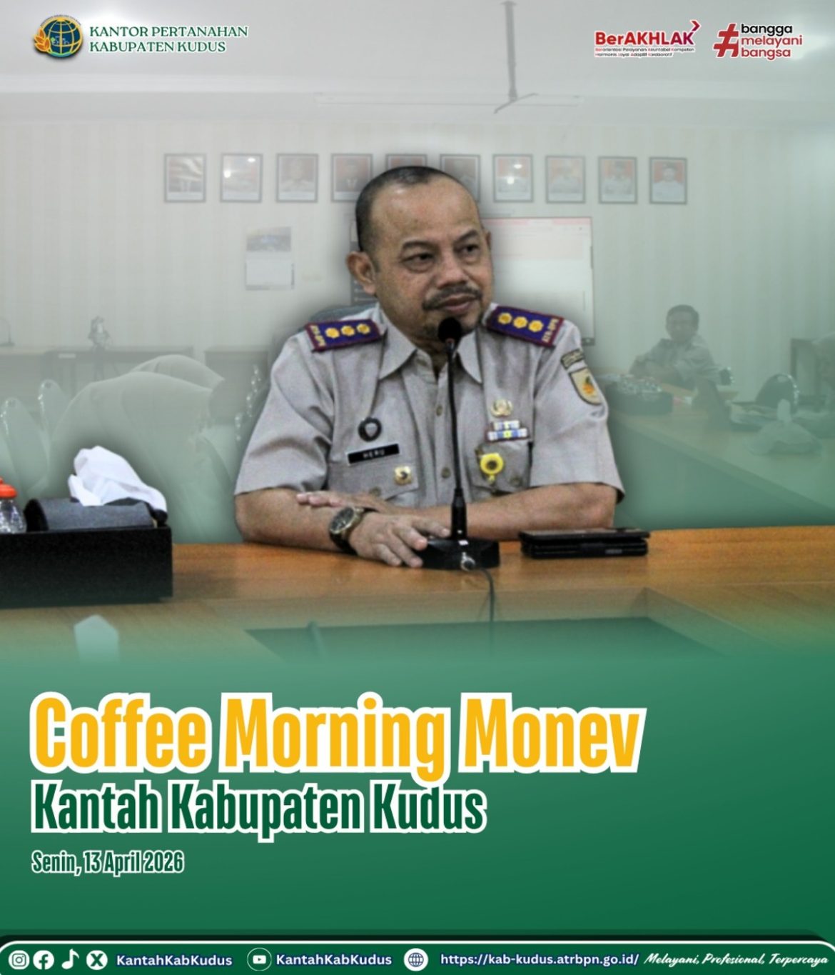 Coffee Morning Monev Kantah Kabupaten Kudus