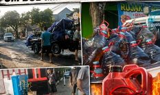 Ratusan Galon Diduga Berisikan Solar Subsidi Banjiri Jalan, Om Bob Minta APH Tindaklanjuti